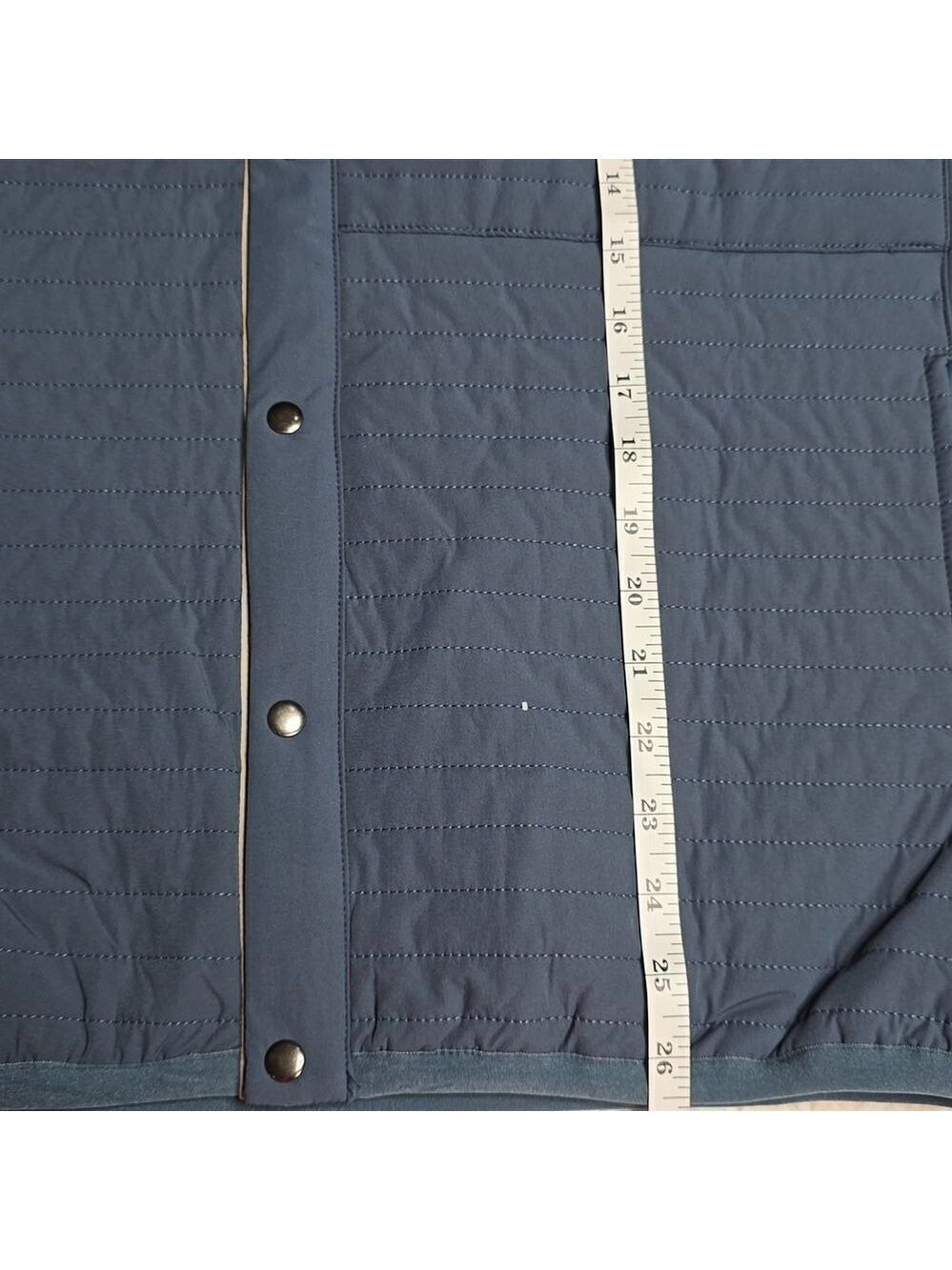 961 NWT A4 Channel Quilted Double Faced Vest Sz Med Teal - Picture 6 of 6